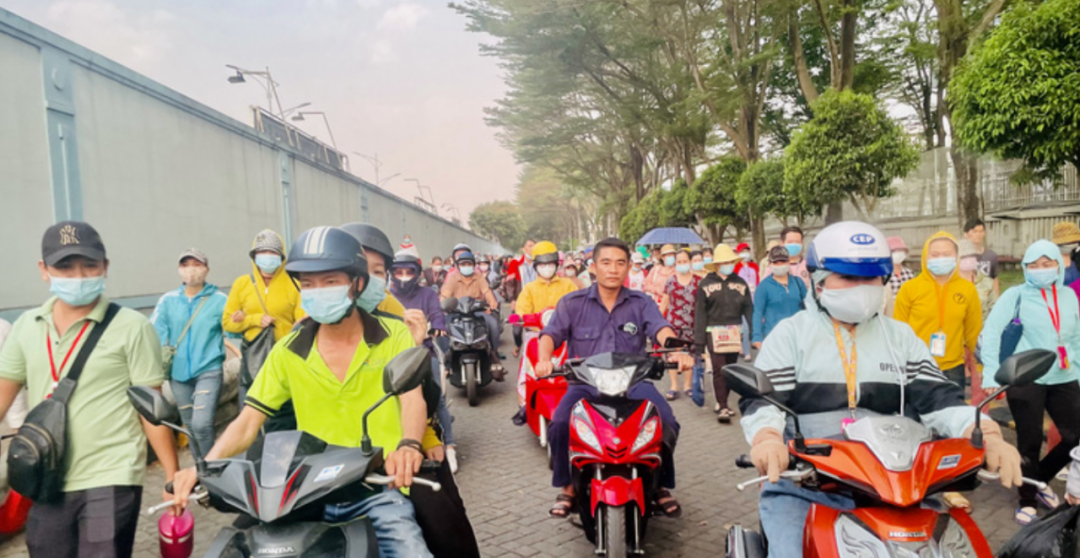 travailleurs du textile vietnamiens